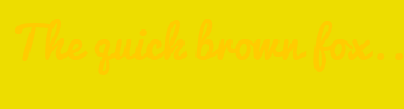 Image with Font Color FFCC00 and Background Color EDDD00